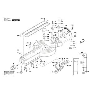 для торцевочной тяговой пилы Bosch GCM 12 SDE 230 V 3601M23101, деталировка 2