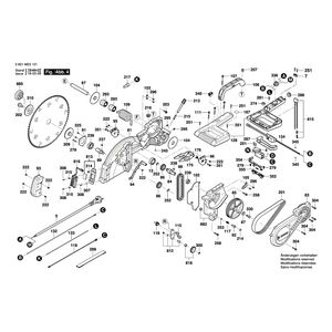 для торцевочной тяговой пилы Bosch GCM 12 SDE 230 V 3601M23101, деталировка 4