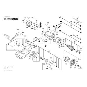 для торцевочной тяговой пилы Bosch GCM 12 SDE 230 V 3601M23101, деталировка 5