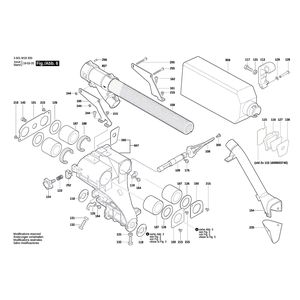 для торцевочной тяговой пилы Bosch GCM 8 SDE 230 V 3601M19200, деталировка 6