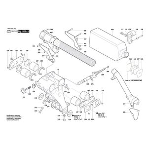 для торцевочной тяговой пилы Bosch GCM 8 SDE 230 V 3601M19201, деталировка 6