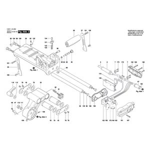 для торцевочной тяговой пилы Bosch GCM 8 SJ 230 V 3601L16200, деталировка 2