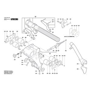 для торцевочной тяговой пилы Bosch GCM 8 SJL 230 V 3601M19100, деталировка 6