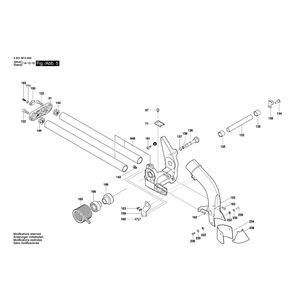 для торцевочной тяговой пилы Bosch GCM 80 SJ 230 V 3601M19001, деталировка 5