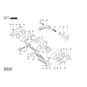 для торцевочной тяговой пилы Bosch GCM 80 SJ 230 V 3601M19004, деталировка 6