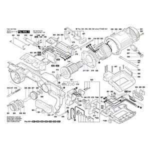 для усовочной пилы Bosch GTM 12 230 V 3601M15000, деталировка 1