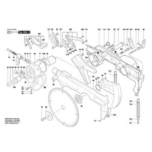 для усовочной пилы Bosch GTM 12 230 V 3601M15000, деталировка 3