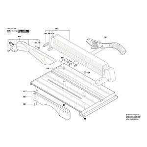 для усовочной пилы Bosch GTM 12 230 V 3601M15000, деталировка 4