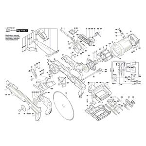 для усовочной пилы Bosch GTM 12 JL 230 V 3601M15001, деталировка 1