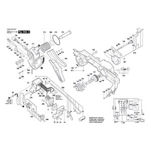 для усовочной пилы Bosch GTM 12 JL 230 V 3601M15001, деталировка 3