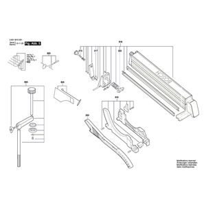 для усовочной пилы Bosch GTM 12 JL 230 V 3601M15001, деталировка 5