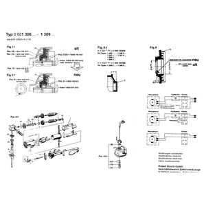 для угловой шлифмашины Bosch 220 V 0601306103, деталировка 2