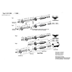 для угловой шлифмашины Bosch 220 V 0601306103, деталировка 3