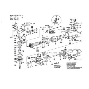 для угловой шлифмашины Bosch 220 V 0601321903, деталировка 1