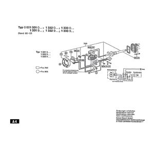 для угловой шлифмашины Bosch 220 V 0601331003, деталировка 3