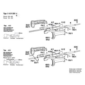 для угловой шлифмашины Bosch 220 V 0601331403, деталировка 2