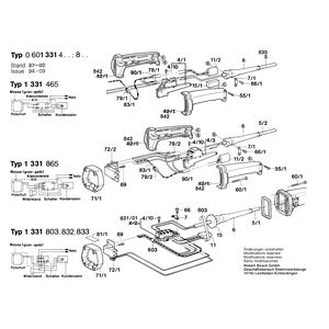 для угловой шлифмашины Bosch 220 V 0601331403, деталировка 3