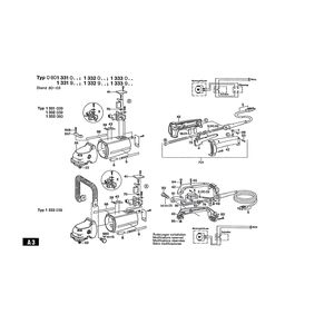 для угловой шлифмашины Bosch 220 V 0601332003, деталировка 2