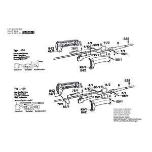 для угловой шлифмашины Bosch 220 V 0601332403, деталировка 2