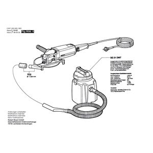 для угловой шлифмашины Bosch 220 V 0601332403, деталировка 4