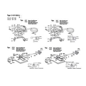 для угловой шлифмашины Bosch 220 V 0601333403, деталировка 2