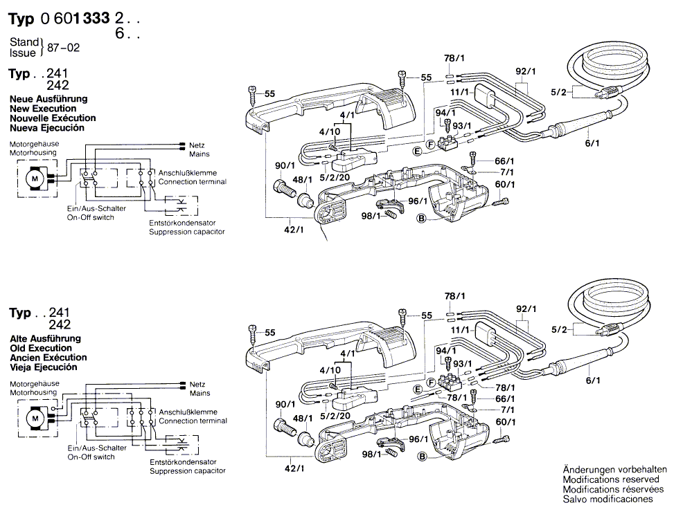 для угловой шлифмашины Bosch 220 V 0601333603, деталировка 4