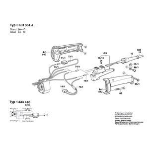 для угловой шлифмашины Bosch 220 V 0601334403, деталировка 3