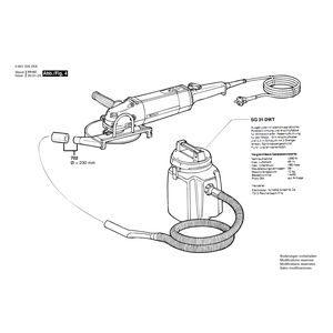 для угловой шлифмашины Bosch 220 V 0601335003, деталировка 4