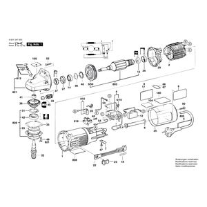 для угловой шлифмашины Bosch 230 V 0601347003, деталировка 1