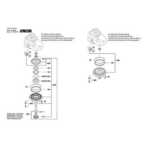 для угловой шлифмашины Bosch GWS 20-230H 230 V 3601H50L02, деталировка 2