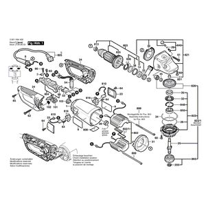 для угловой шлифмашины Bosch GWS 24-230 JBX 230 V 3601H64400, деталировка 1