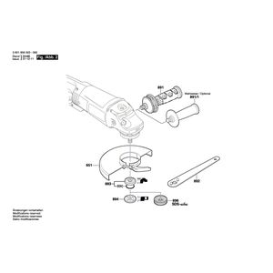 для угловой шлифмашины Bosch GWS 26-230 B 230 V 0601856003, деталировка 2