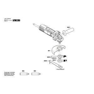 для угловой шлифмашины Bosch GWS 880 230 V 3601C96005, деталировка 2