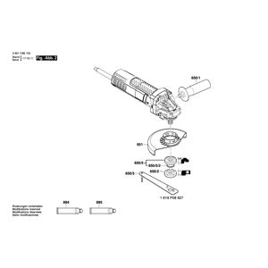 для угловой шлифмашины Bosch GWS 9-115 S 230 V 3601C96103, деталировка 2