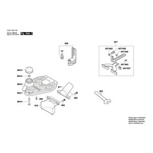 для вертикальной фрезерной машины Bosch GKF 600 230 V 3601F0A100, деталировка 3