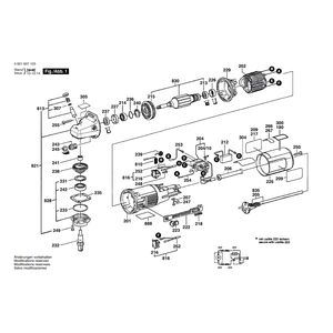 для универсальной фрезы Bosch GUF 4-22 A 220 V 0601607103, деталировка 1