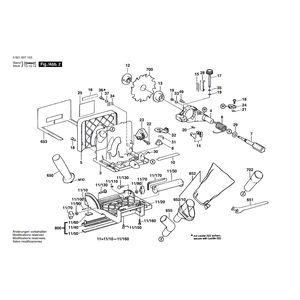 для универсальной фрезы Bosch GUF 4-22 A 220 V 0601607103, деталировка 2