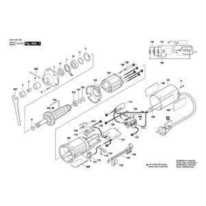 для фрезера для обработки кромок Bosch GKF 600 CE 230 V 0601622700, деталировка 1