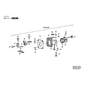 для фрезера для обработки кромок Bosch GKF 600 CE 230 V 0601622700, деталировка 2