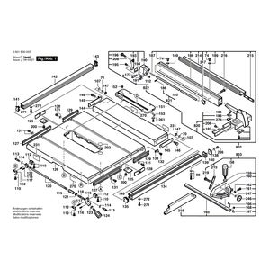 для настольной циркулярной пилы Bosch GTS 10 230 V 0601B30003, деталировка 1