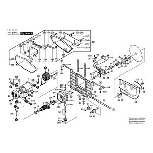 для настольной циркулярной пилы Bosch GTS 10 230 V 0601B30003, деталировка 2