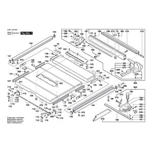 для настольной циркулярной пилы Bosch GTS 10 230 V 3601L30200, деталировка 1