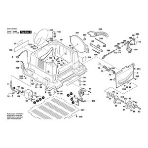 для настольной циркулярной пилы Bosch GTS 10 230 V 3601L30200, деталировка 3