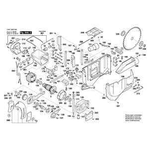 для настольной циркулярной пилы Bosch GTS 10 J 230 V 3601M30500, деталировка 2