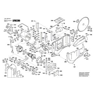 для настольной циркулярной пилы Bosch GTS 10 J 230 V 3601M30501, деталировка 2