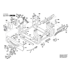 для настольной циркулярной пилы Bosch GTS 10 J 230 V 3601M30502, деталировка 3