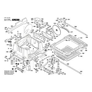 для настольной циркулярной пилы Bosch GTS 10 XC 230 V 3601L30400, деталировка 3