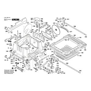 для настольной циркулярной пилы Bosch GTS 10 XC 230 V 3601M30401, деталировка 3