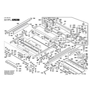 для настольной циркулярной пилы Bosch GTS 10 XC 230 V 3601M30402, деталировка 1