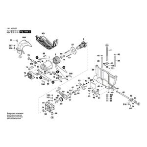 для настольной циркулярной пилы Bosch GTS 10 XC 230 V 3601M30402, деталировка 2